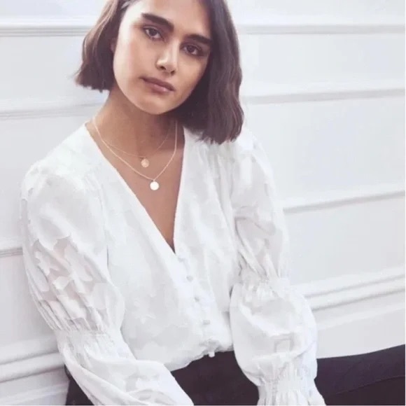 ELIZABETH AND JAMES Peplum Blouse - Picture 2 of 8